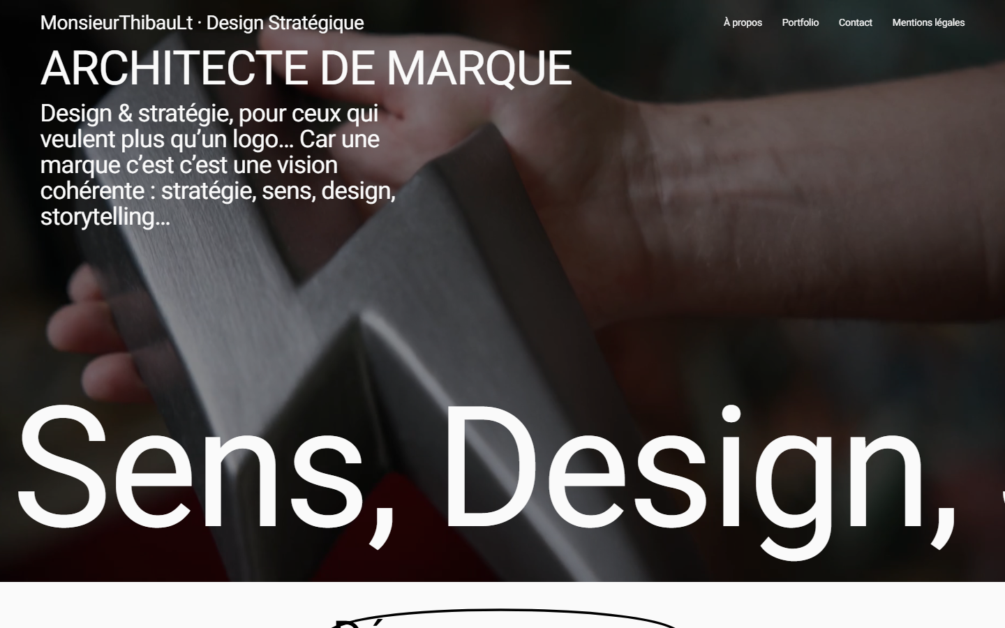 Aperçu du site de MONSIEUR THIBAULT
