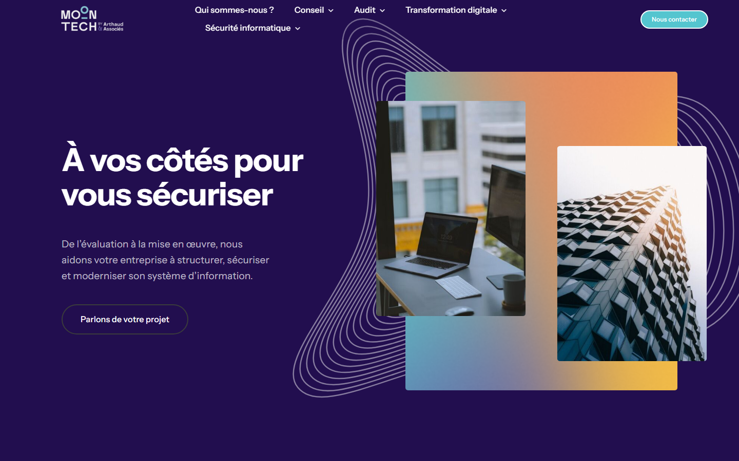 Aperçu du site de MOONTECH