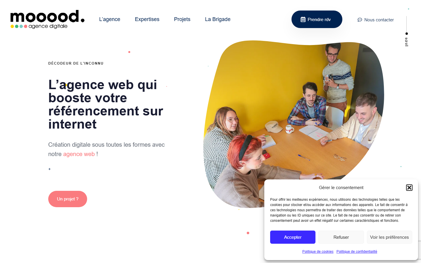 Aperçu du site de MOOOOD
