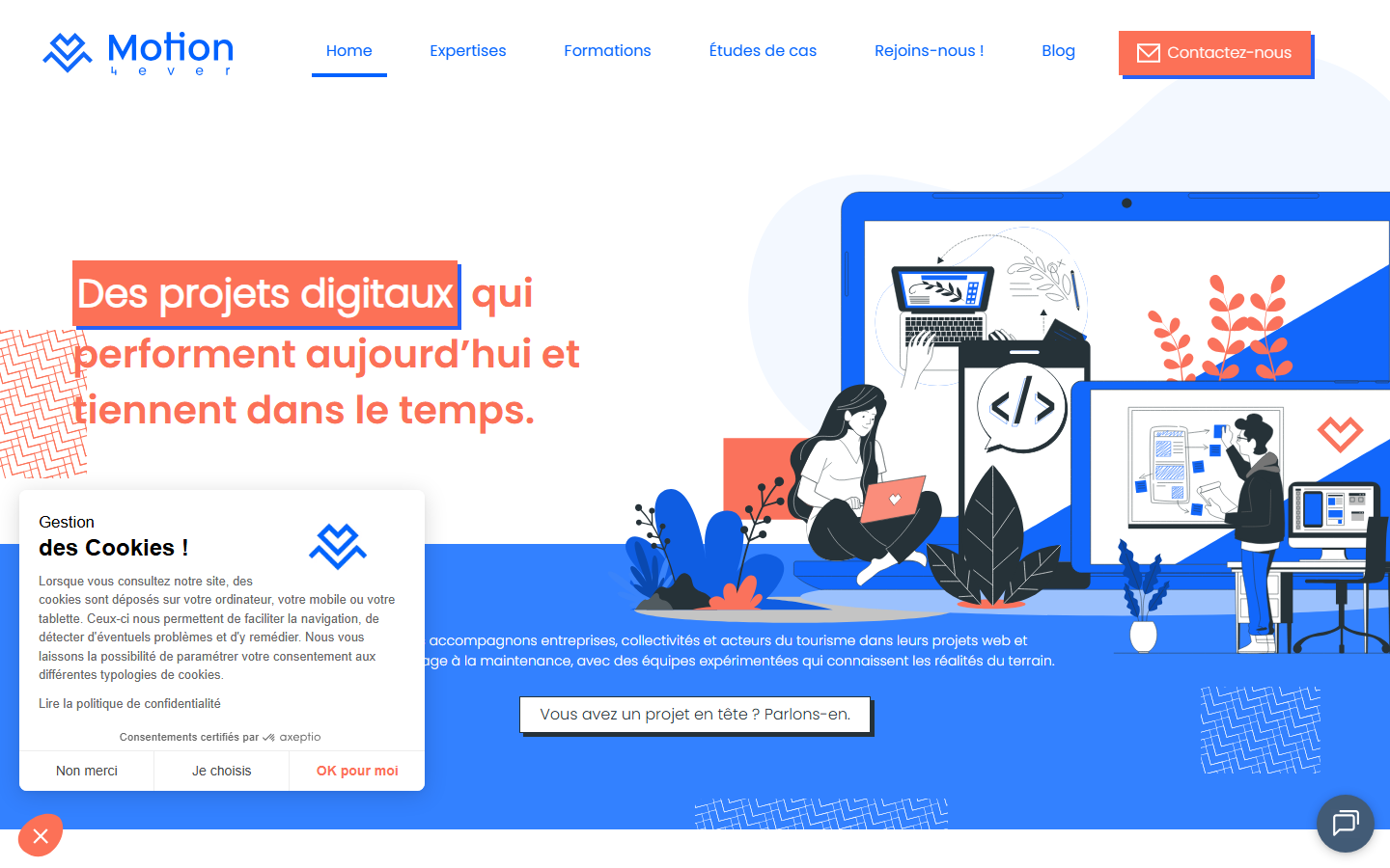 Aperçu du site de MOTION 4 EVER