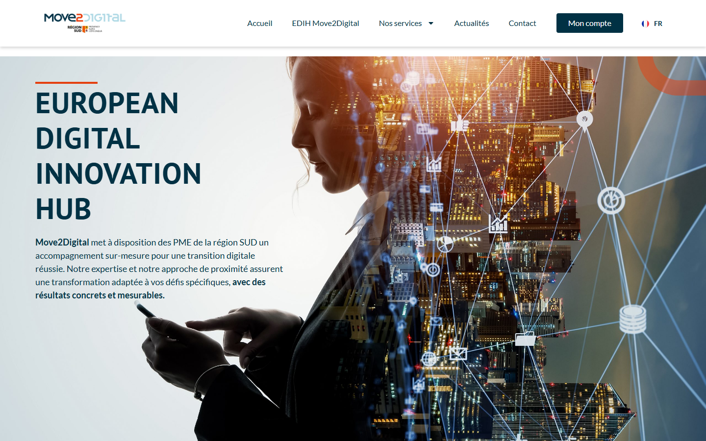 Aperçu du site de Move2Digital