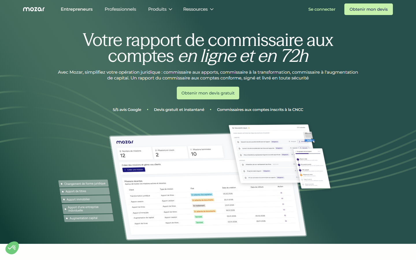 Aperçu du site de Mozar