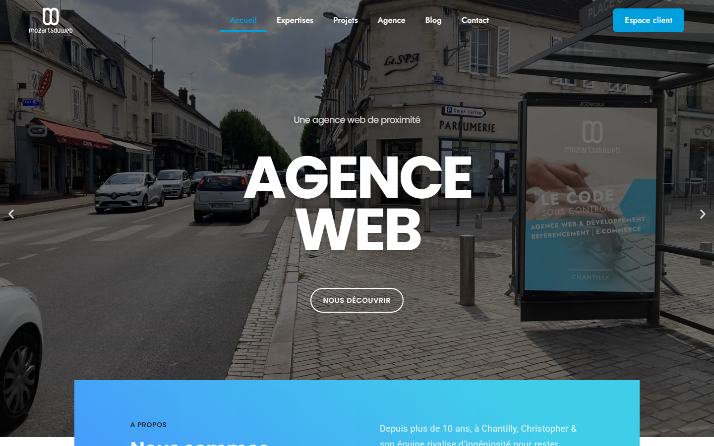 Aperçu du site de Mozartsduweb Sas