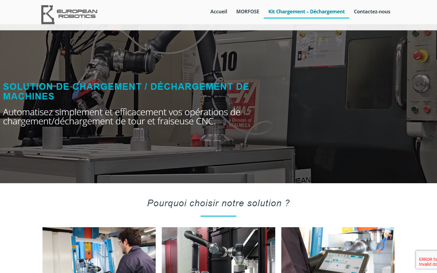 Aperçu du site de MS-Innov