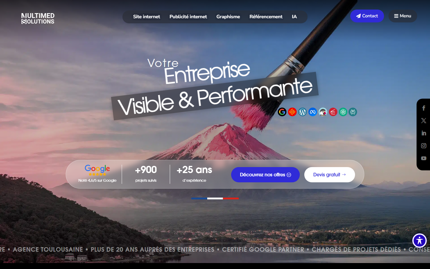 Aperçu du site de MULTIMED SOLUTIONS