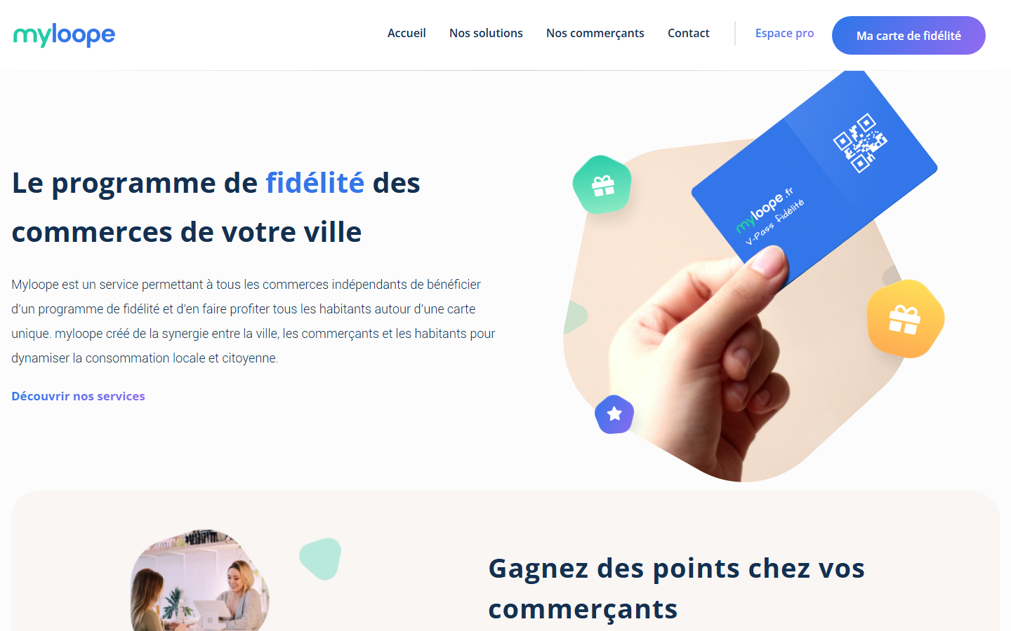 Aperçu du site de Myloope