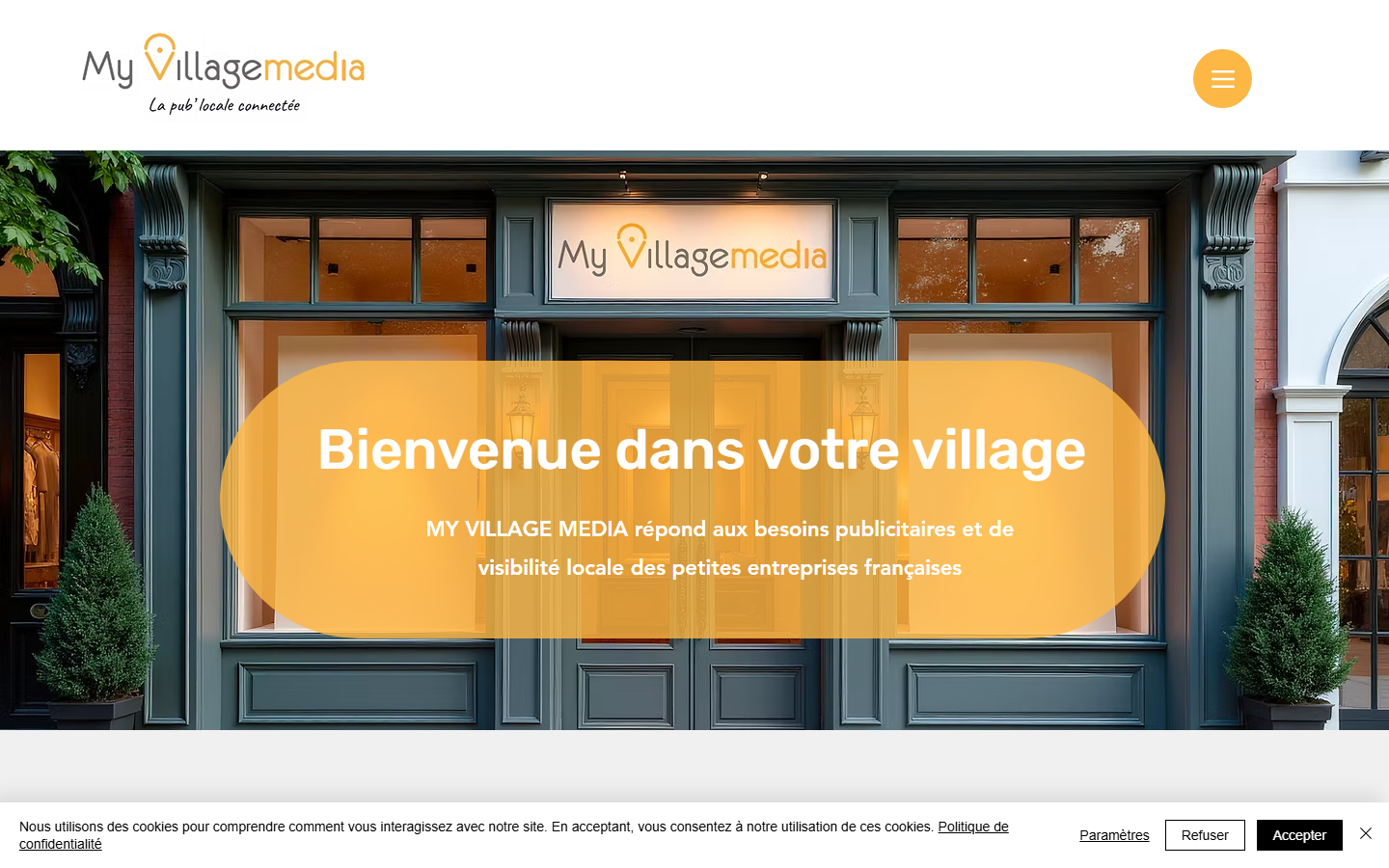 Aperçu du site de My Village Media
