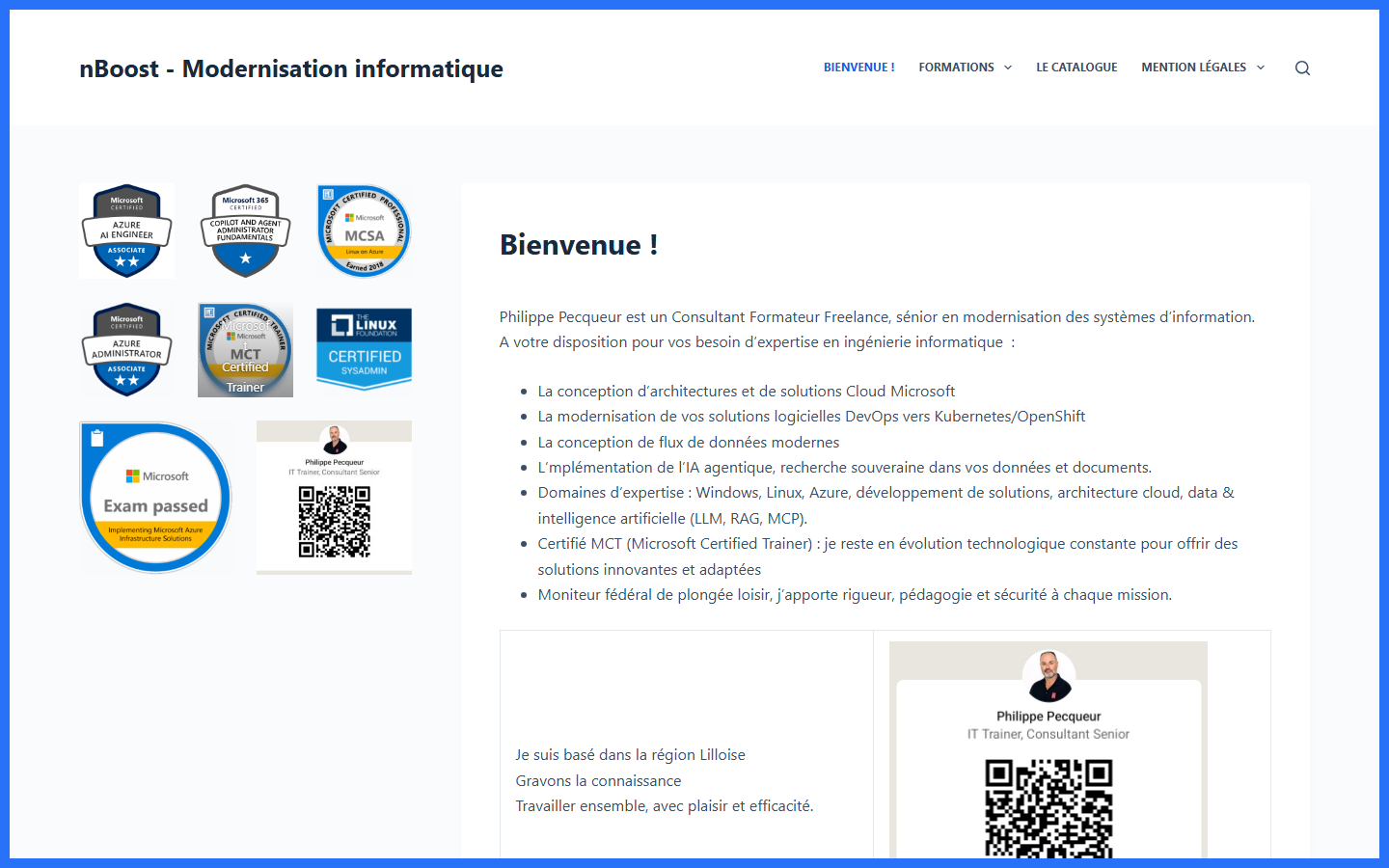 Aperçu du site de nBoost