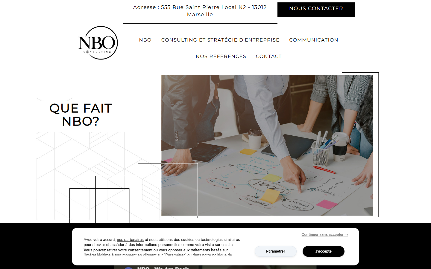 Aperçu du site de Nbo