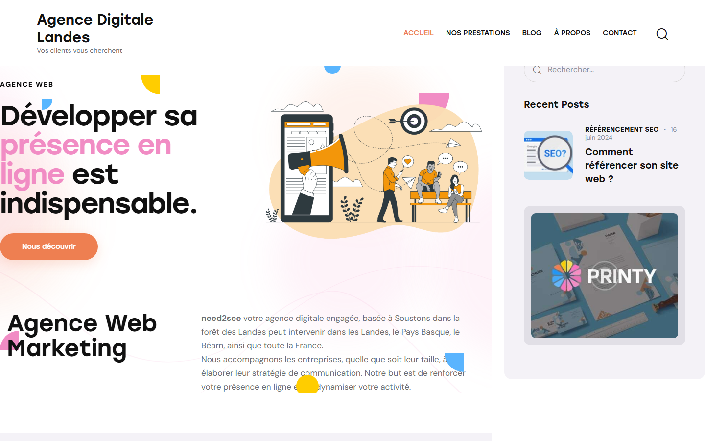 Aperçu du site de need2see