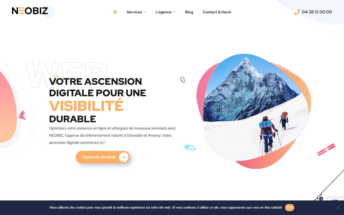 Aperçu du site de NEOBIZ