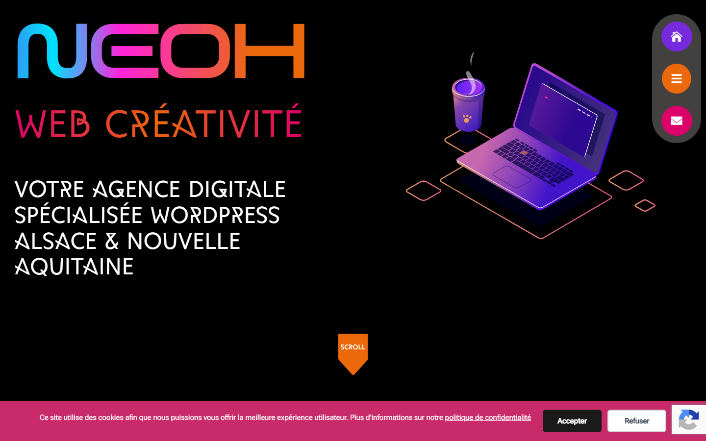 Aperçu du site de NEOH