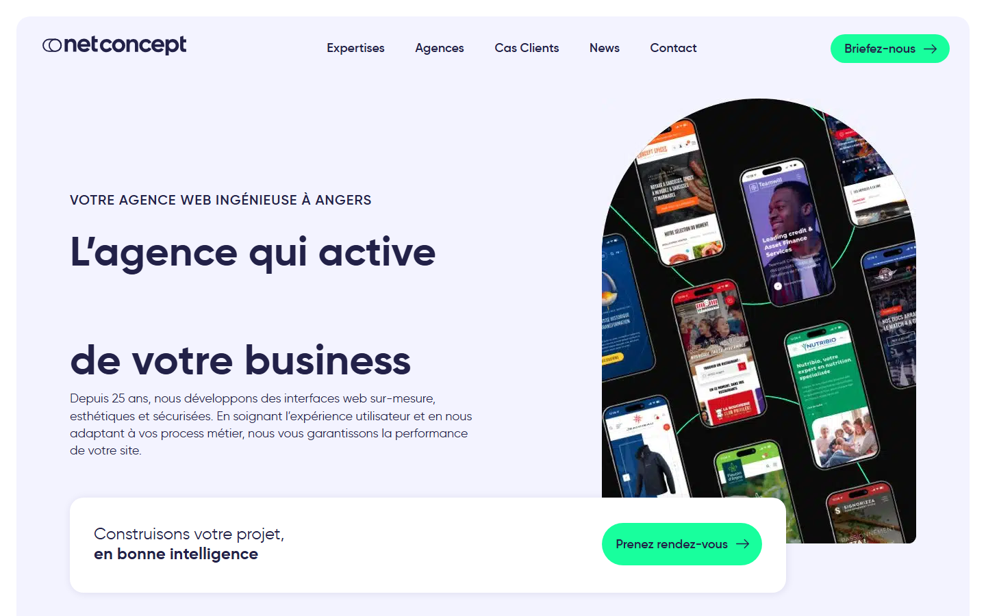Aperçu du site de NET CONCEPT