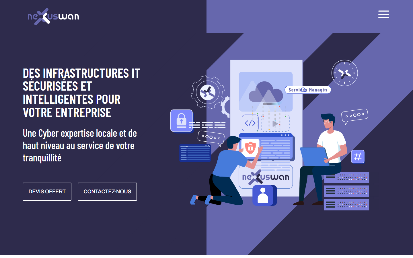 Aperçu du site de NEXUS-WAN