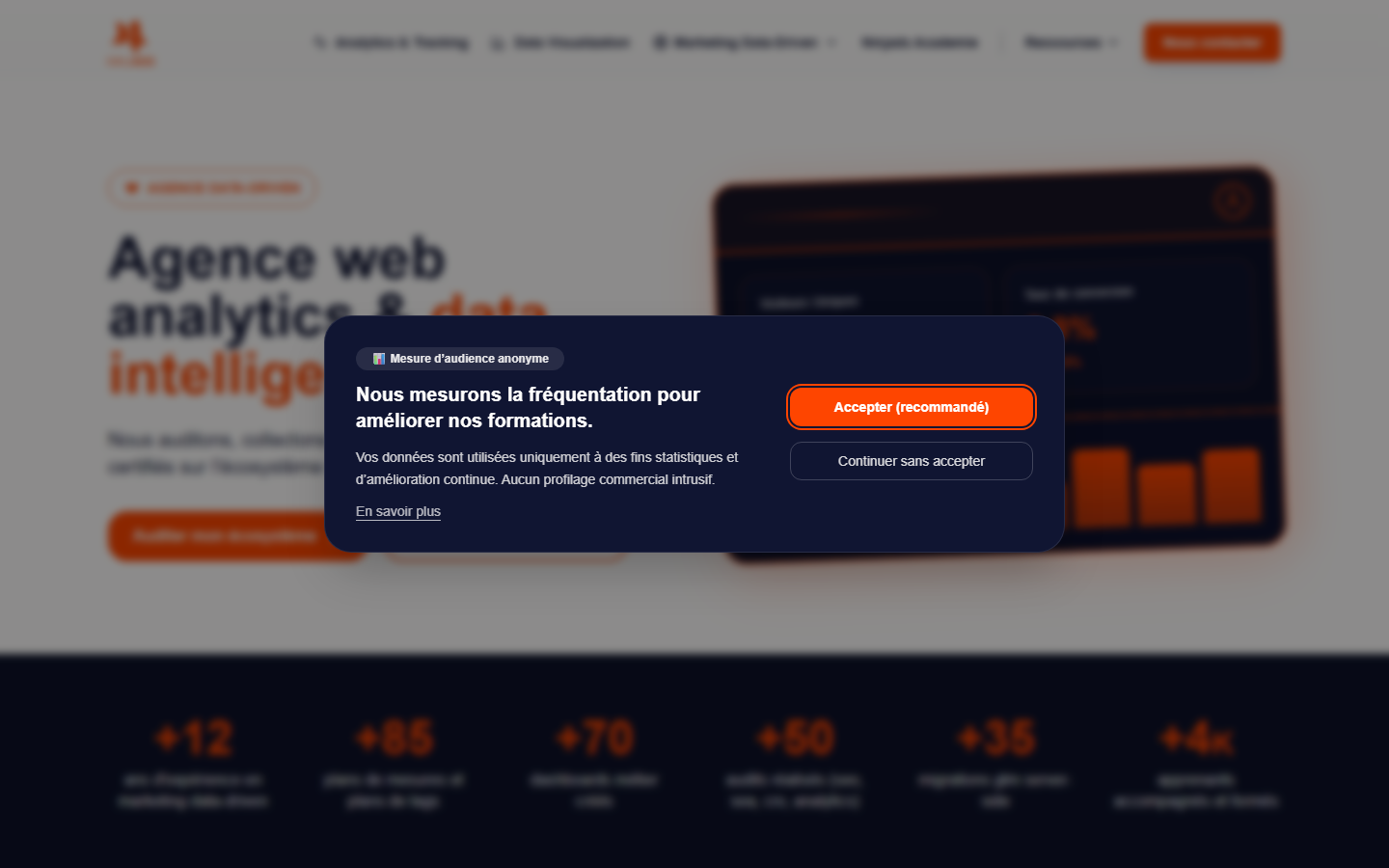 Aperçu du site de NINJADS