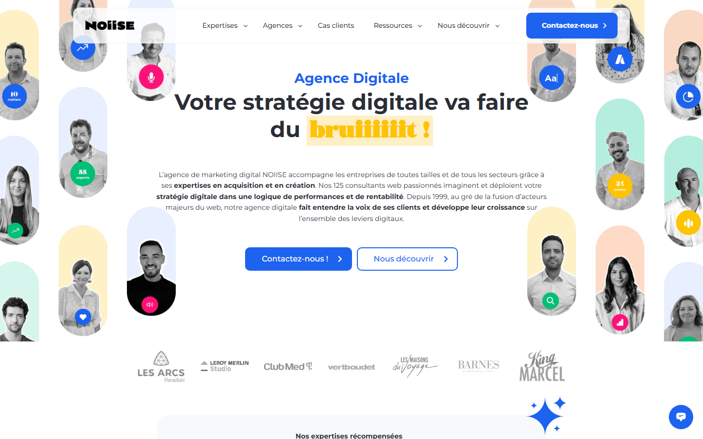 Aperçu du site de NOIISE