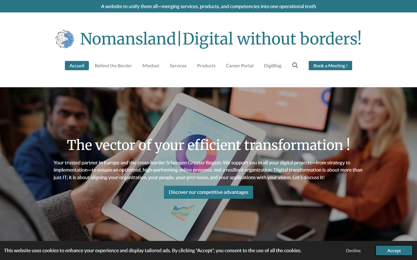 Aperçu du site de Nomansland-Conseil