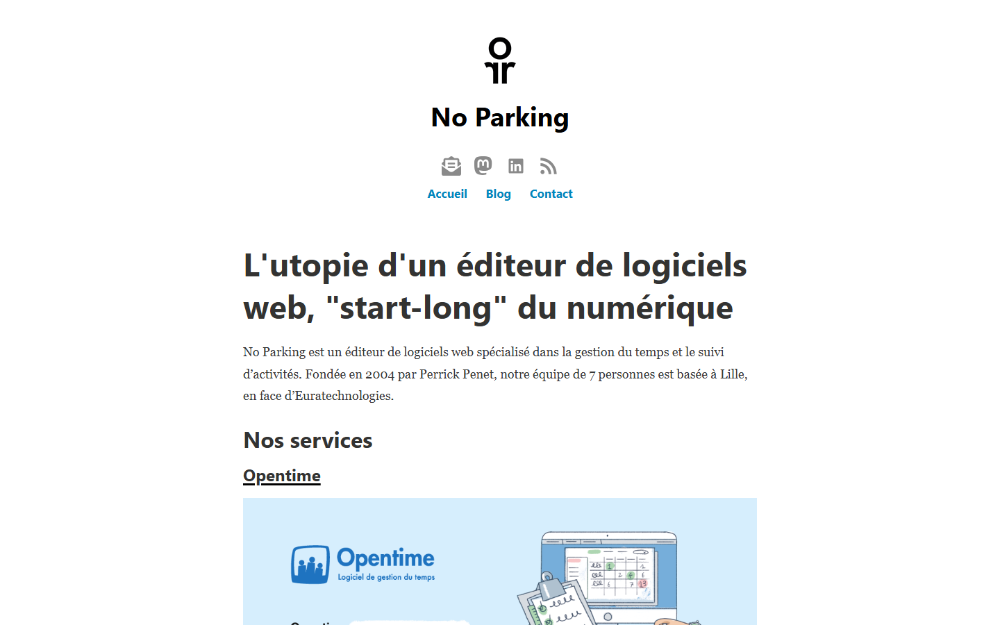 Aperçu du site de NO PARKING