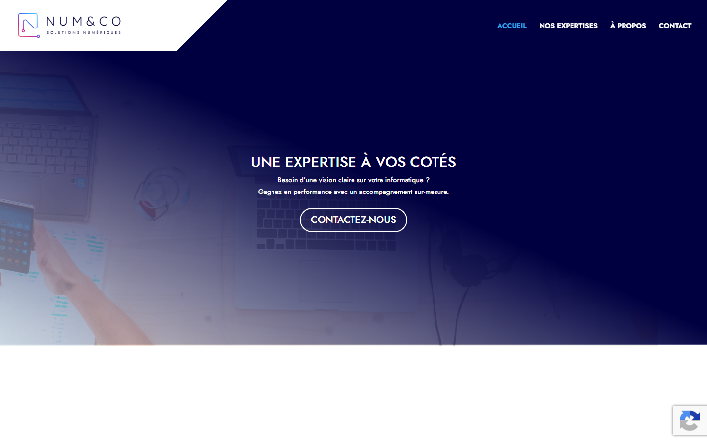 Aperçu du site de NUM&CO