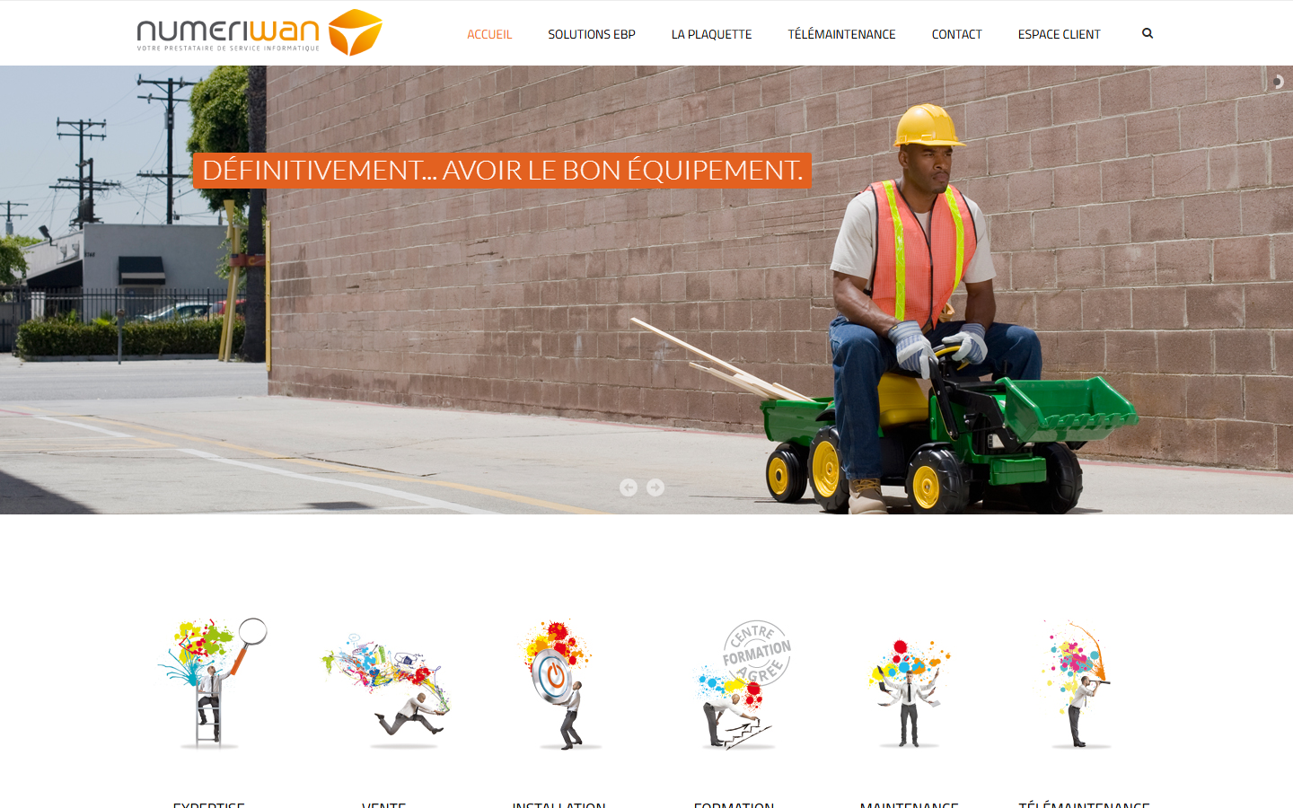 Aperçu du site de NUMERI WAN