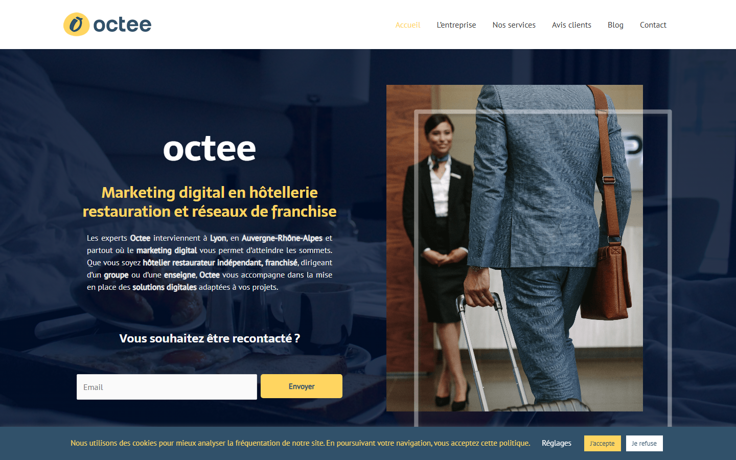 Aperçu du site de Octee