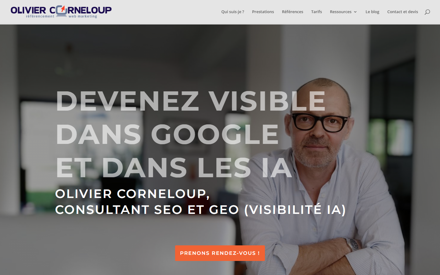 Aperçu du site de Olivier Corneloup Référencement