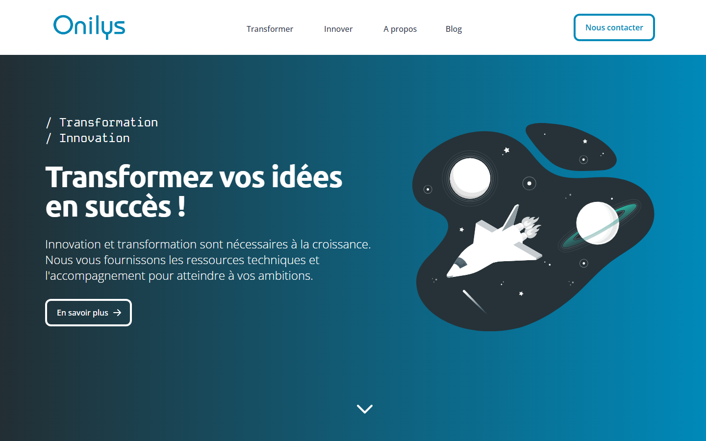 Aperçu du site de ONILYS