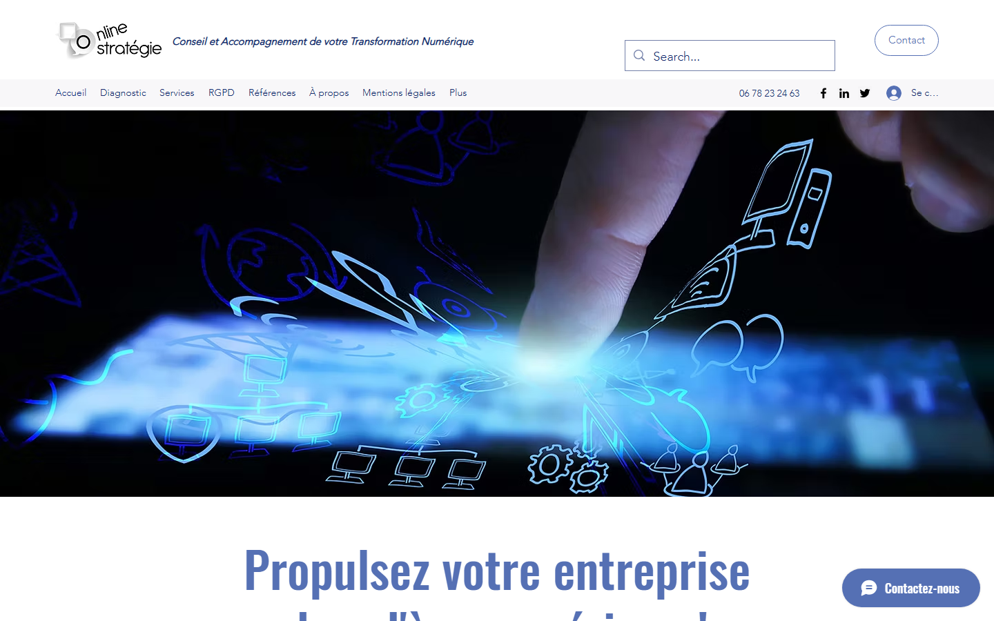 Aperçu du site de ONLINE STRATEGIE