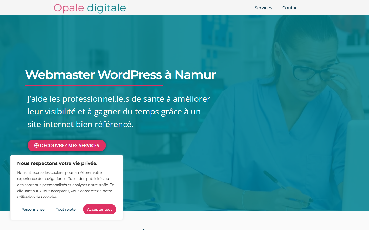 Aperçu du site de Catherine de Voghel