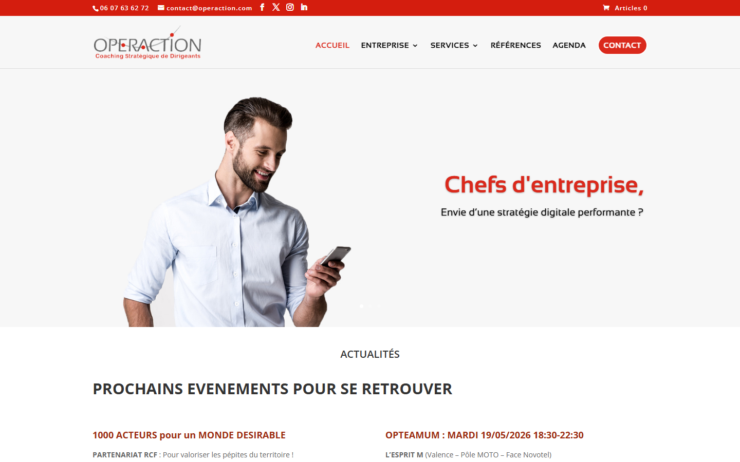 Aperçu du site de Operaction
