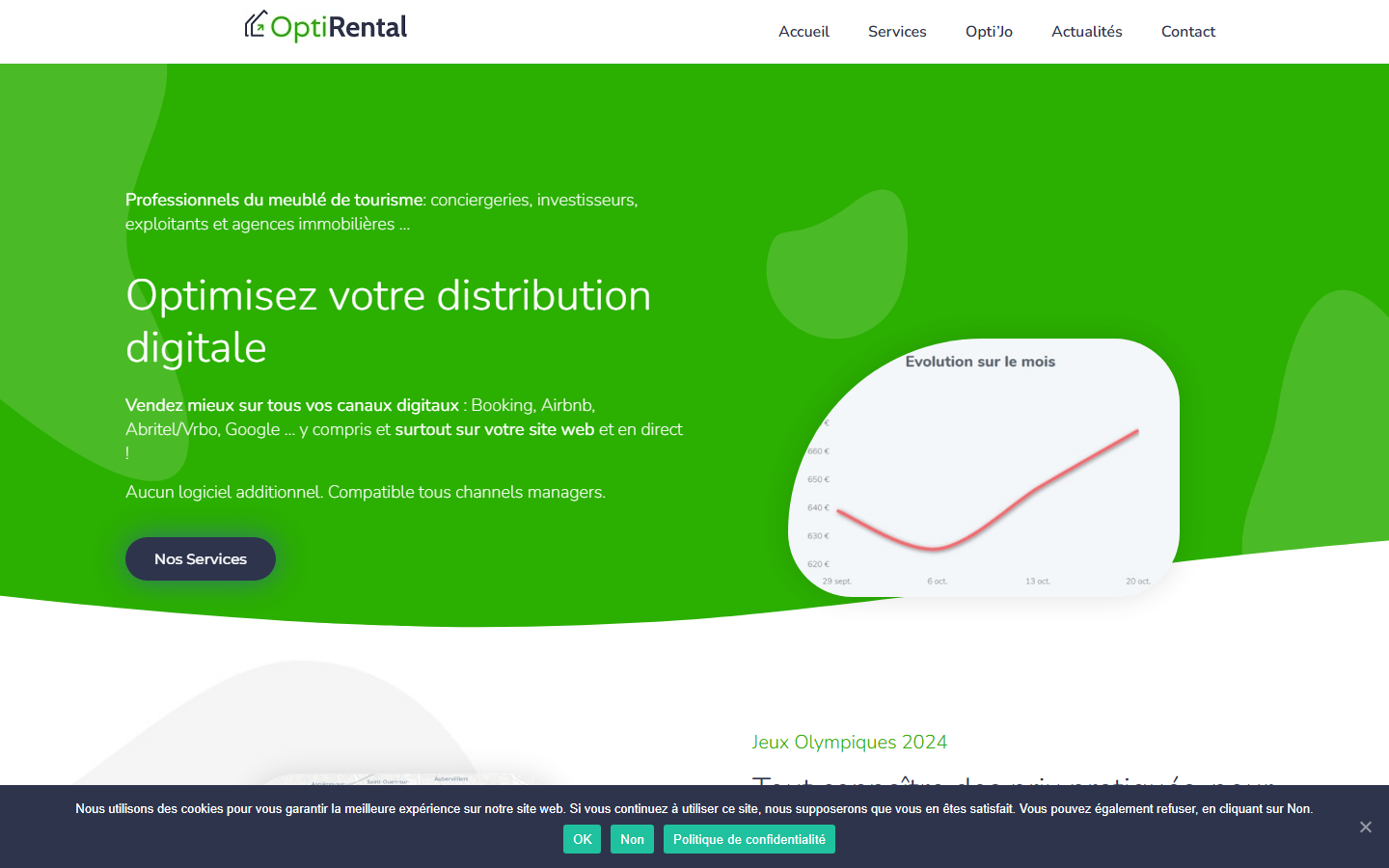 Aperçu du site de Optirental