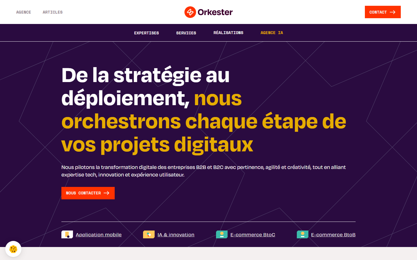 Aperçu du site de ORKESTER