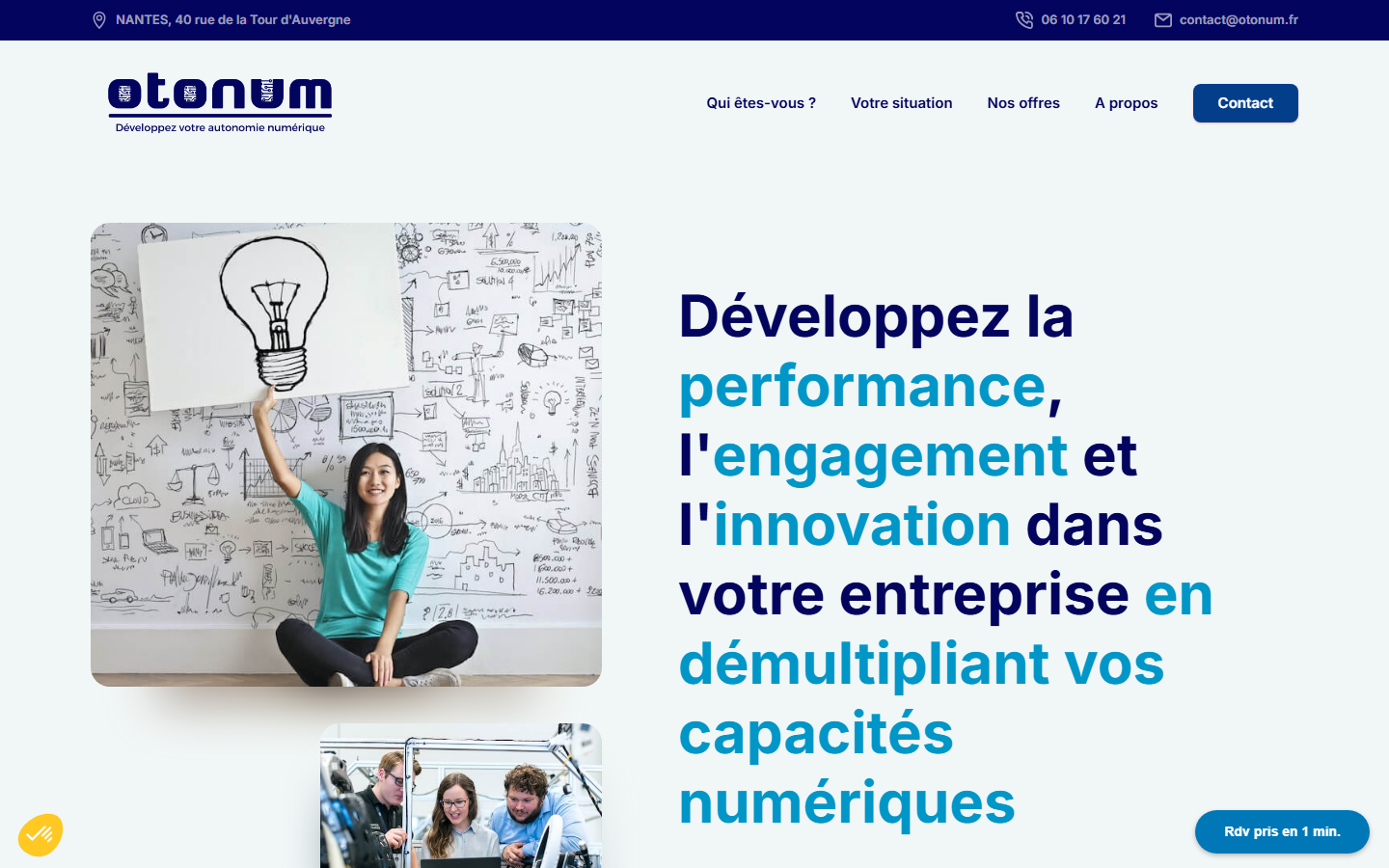 Aperçu du site de OTONUM