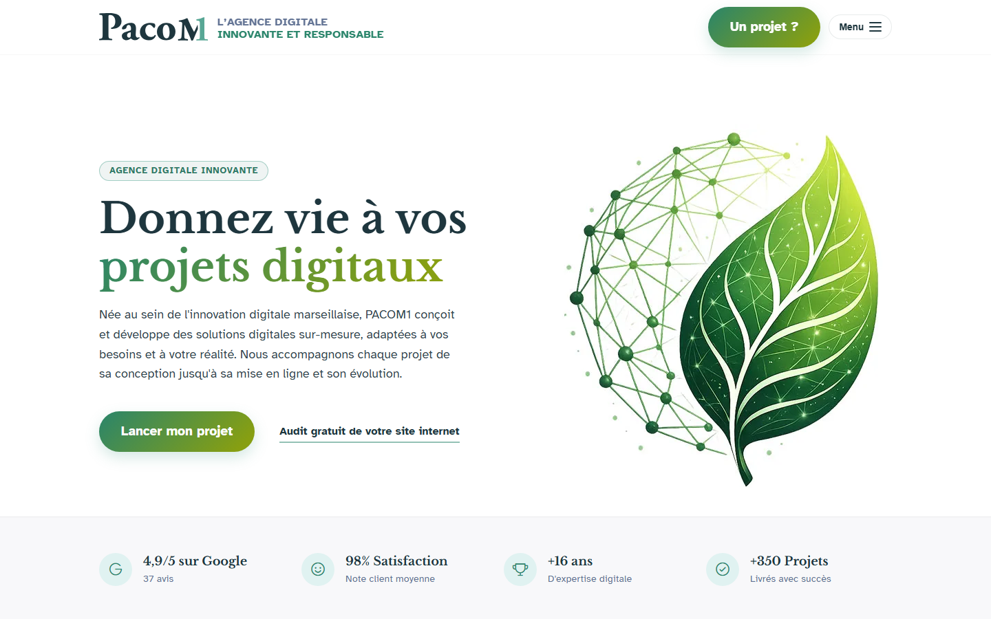Aperçu du site de Pacom1
