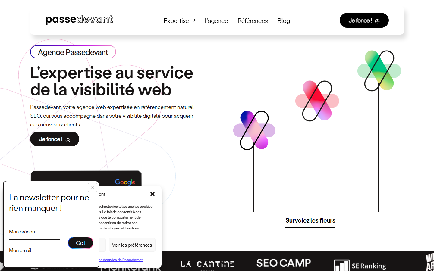Aperçu du site de PASSEDEVANT