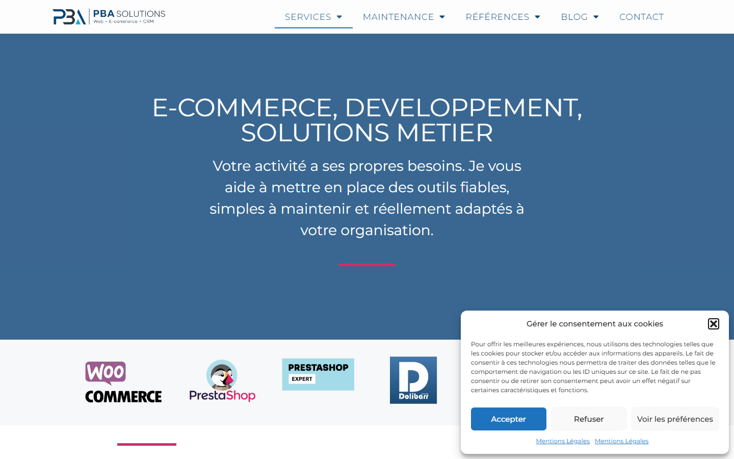 Aperçu du site de Pascal Bazzea