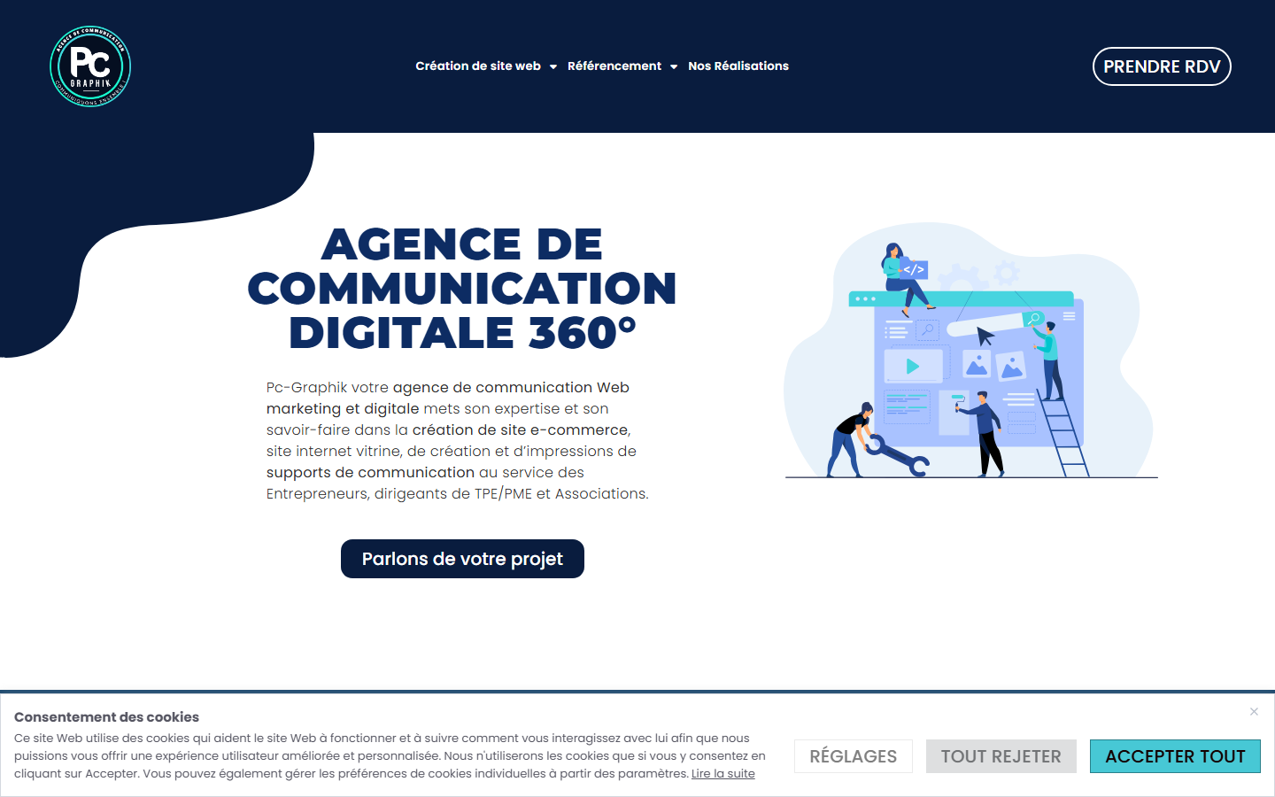 Aperçu du site de Pc-graphik