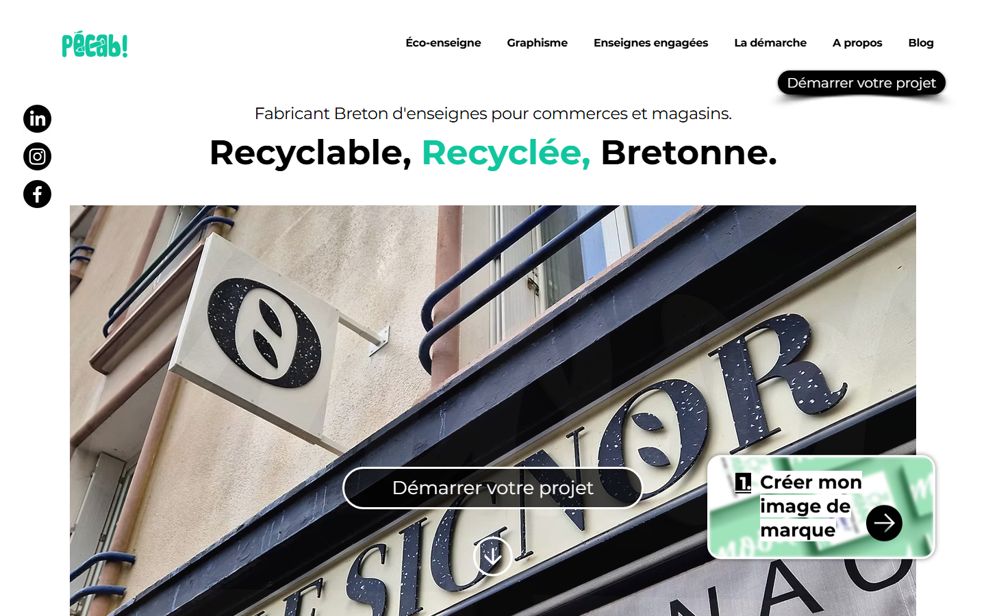Aperçu du site de PECAB!