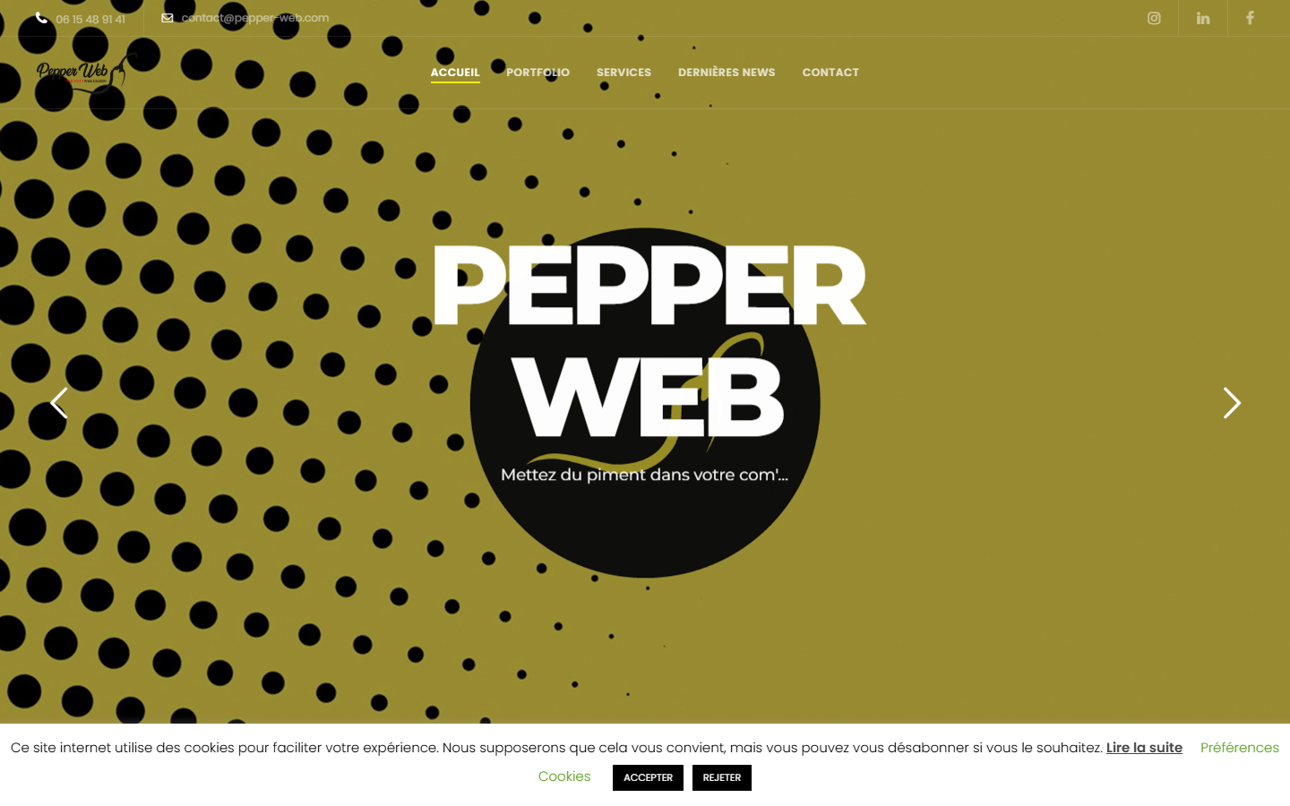 Aperçu du site de valerie ibanez Pene