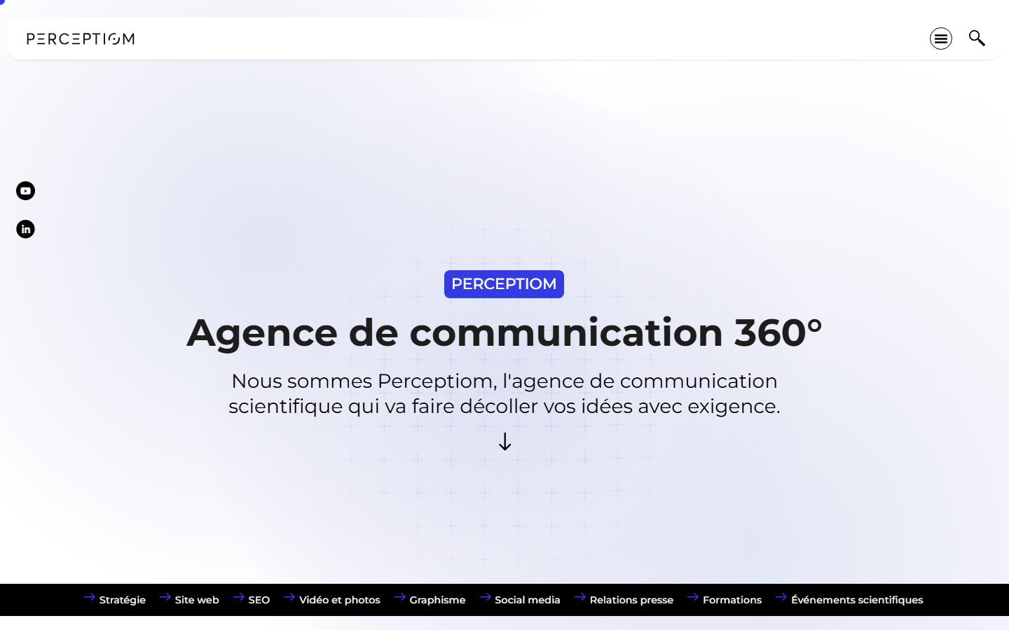 Aperçu du site de PERCEPTIOM