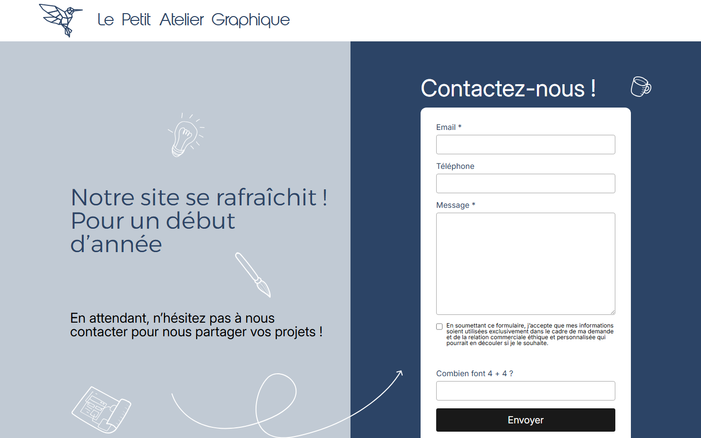 Aperçu du site de LE PETIT ATELIER GRAPHIQUE
