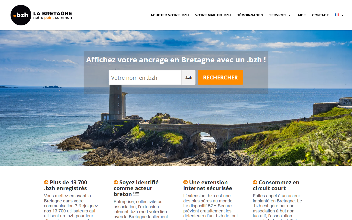 Aperçu du site de ASSOCIATION WWW.BZH