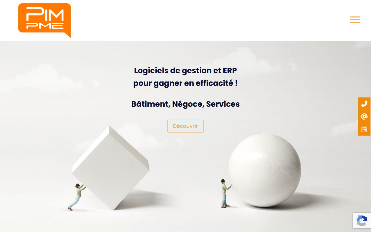 Aperçu du site de PIM-PME