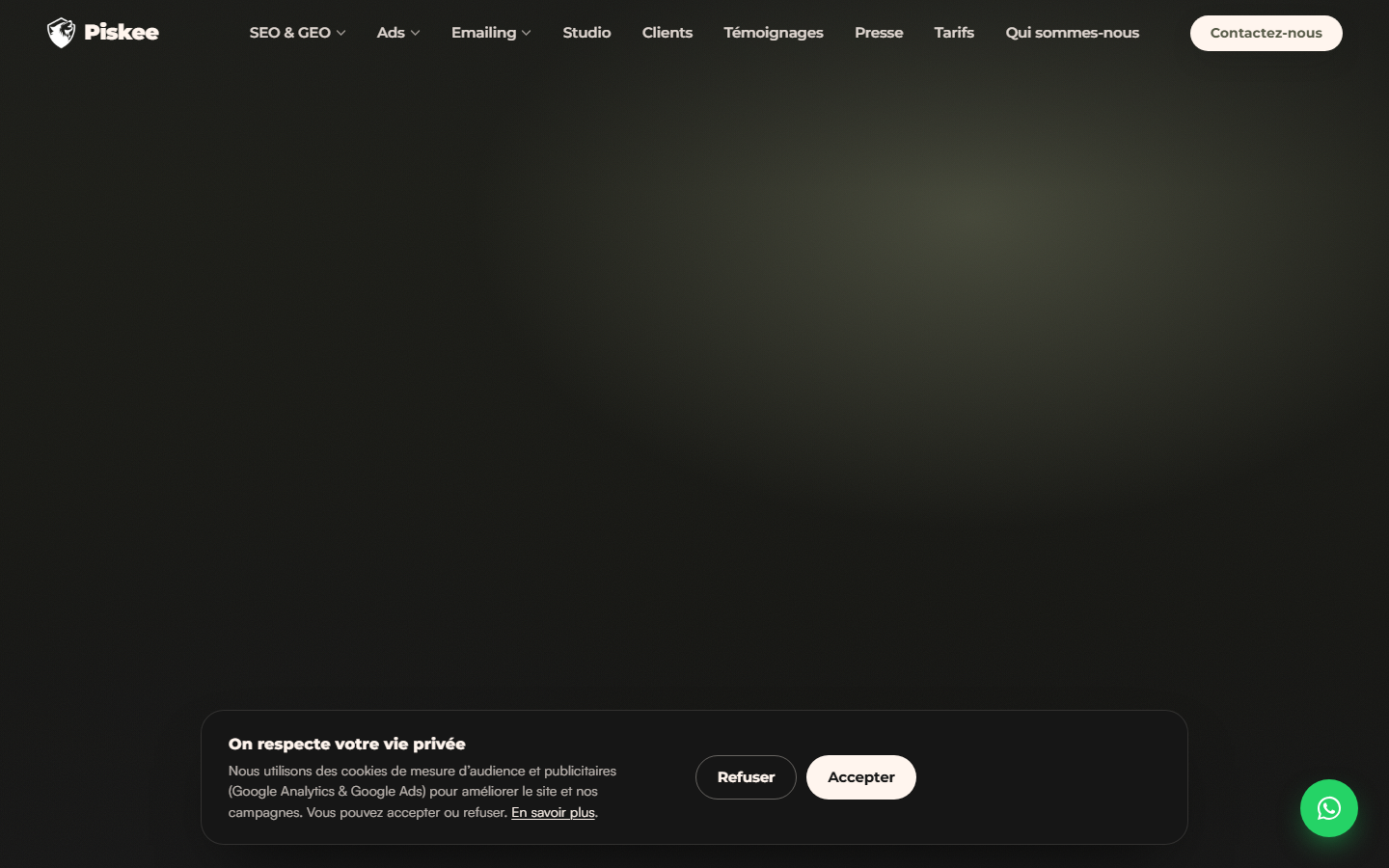 Aperçu du site de PISKEE