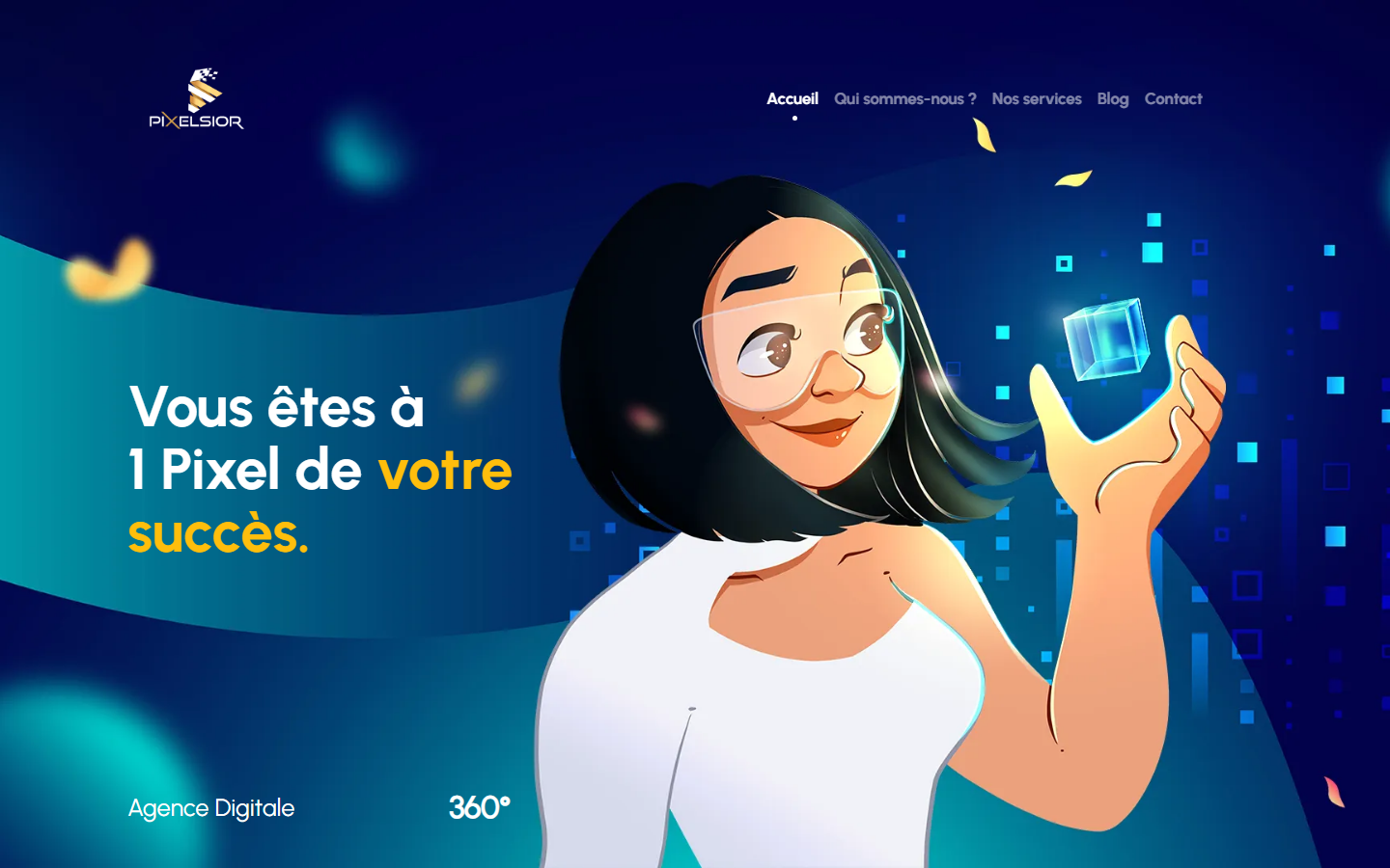 Aperçu du site de Pixelsior