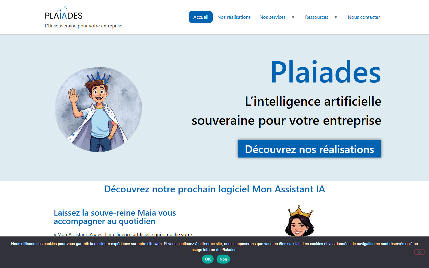 Aperçu du site de PLAIADES