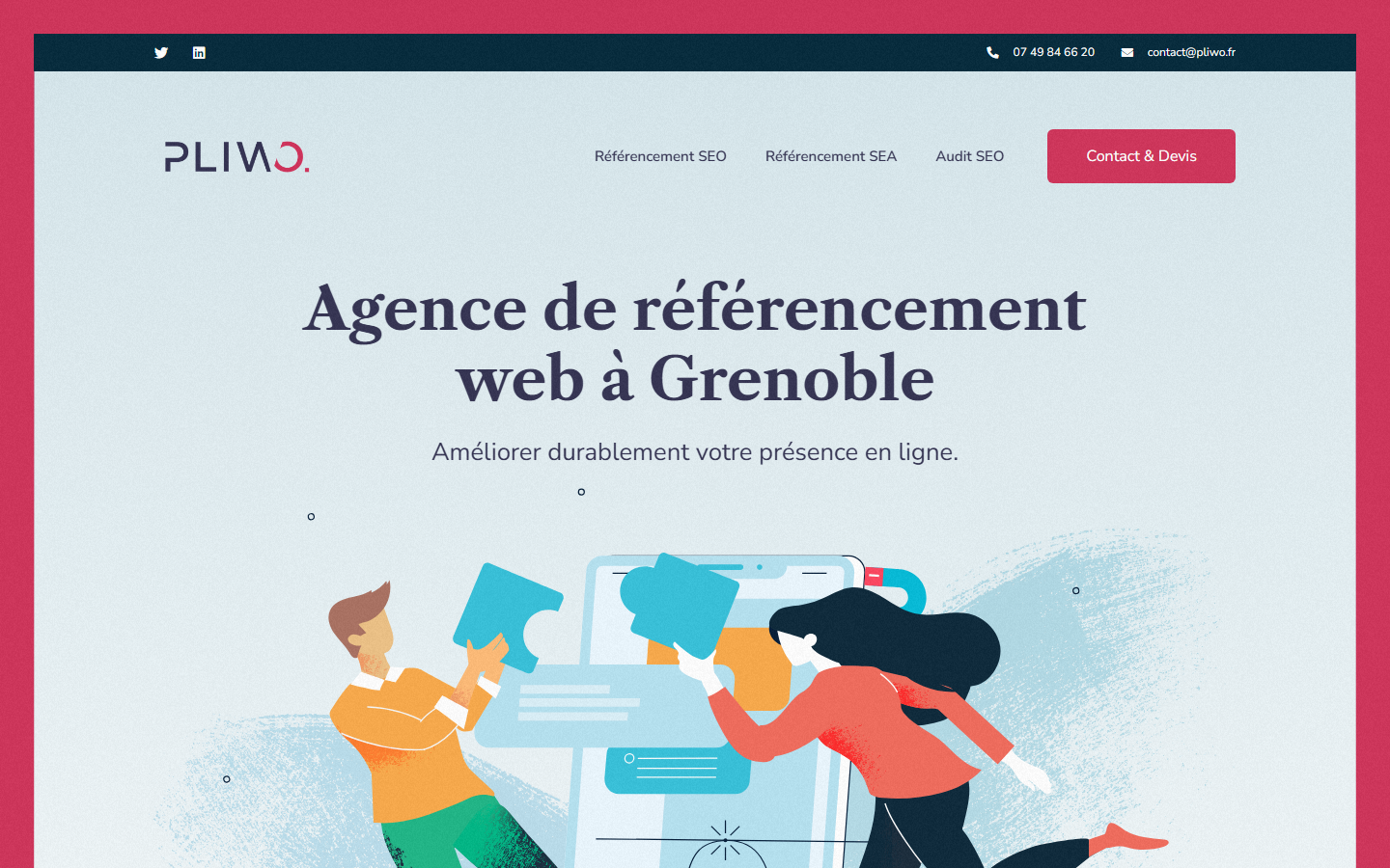 Aperçu du site de Pliwo