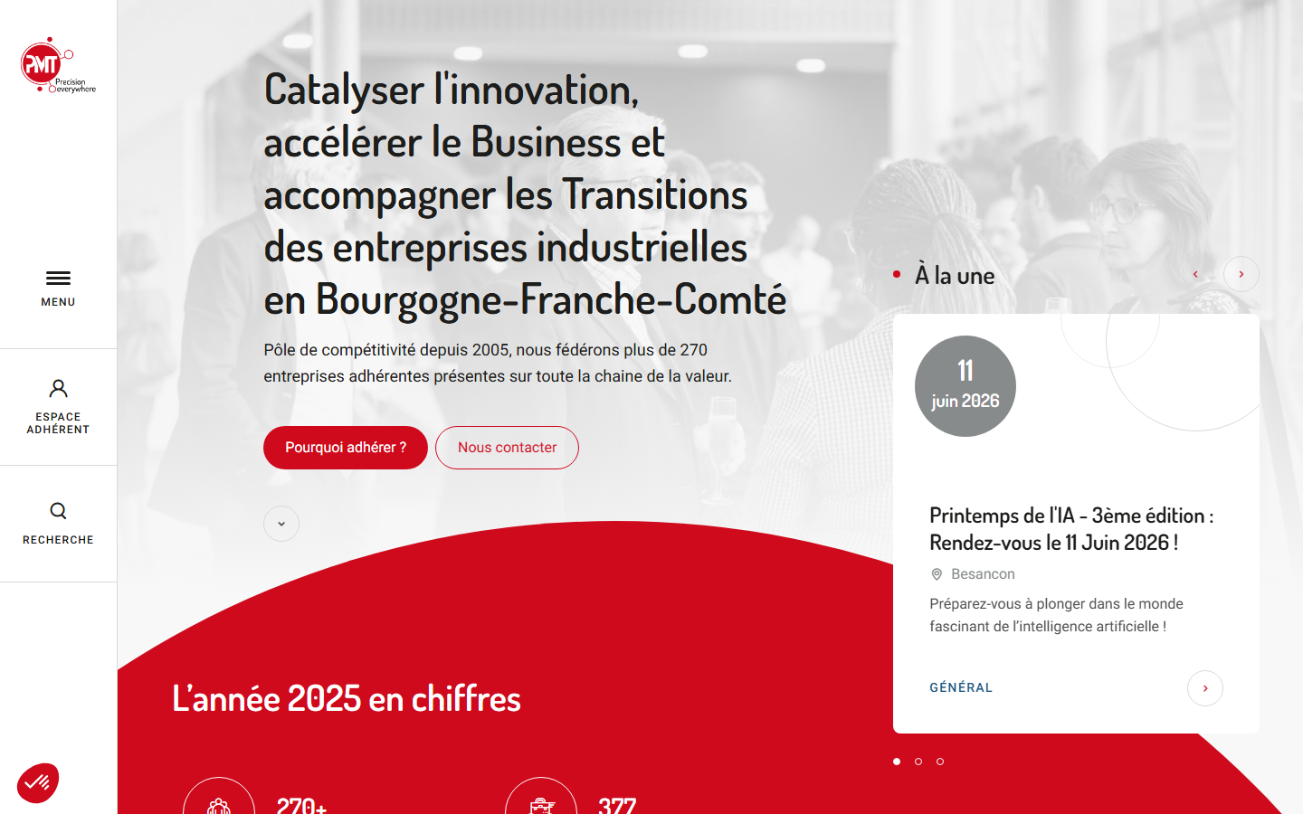Aperçu du site de ASSOCIATION POLE DES MICROTECHNIQUES
