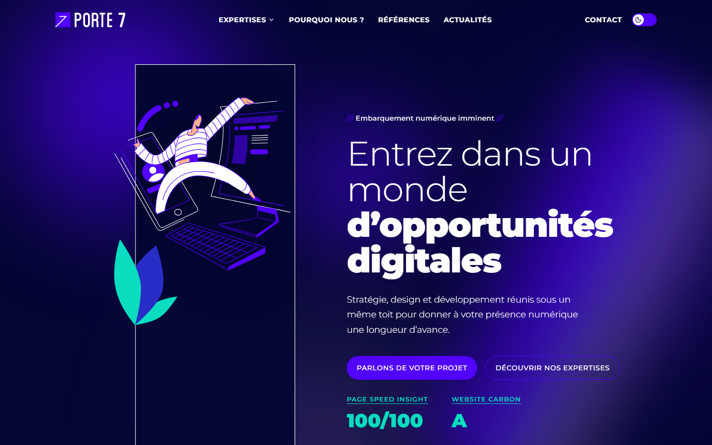 Aperçu du site de PORTE 7