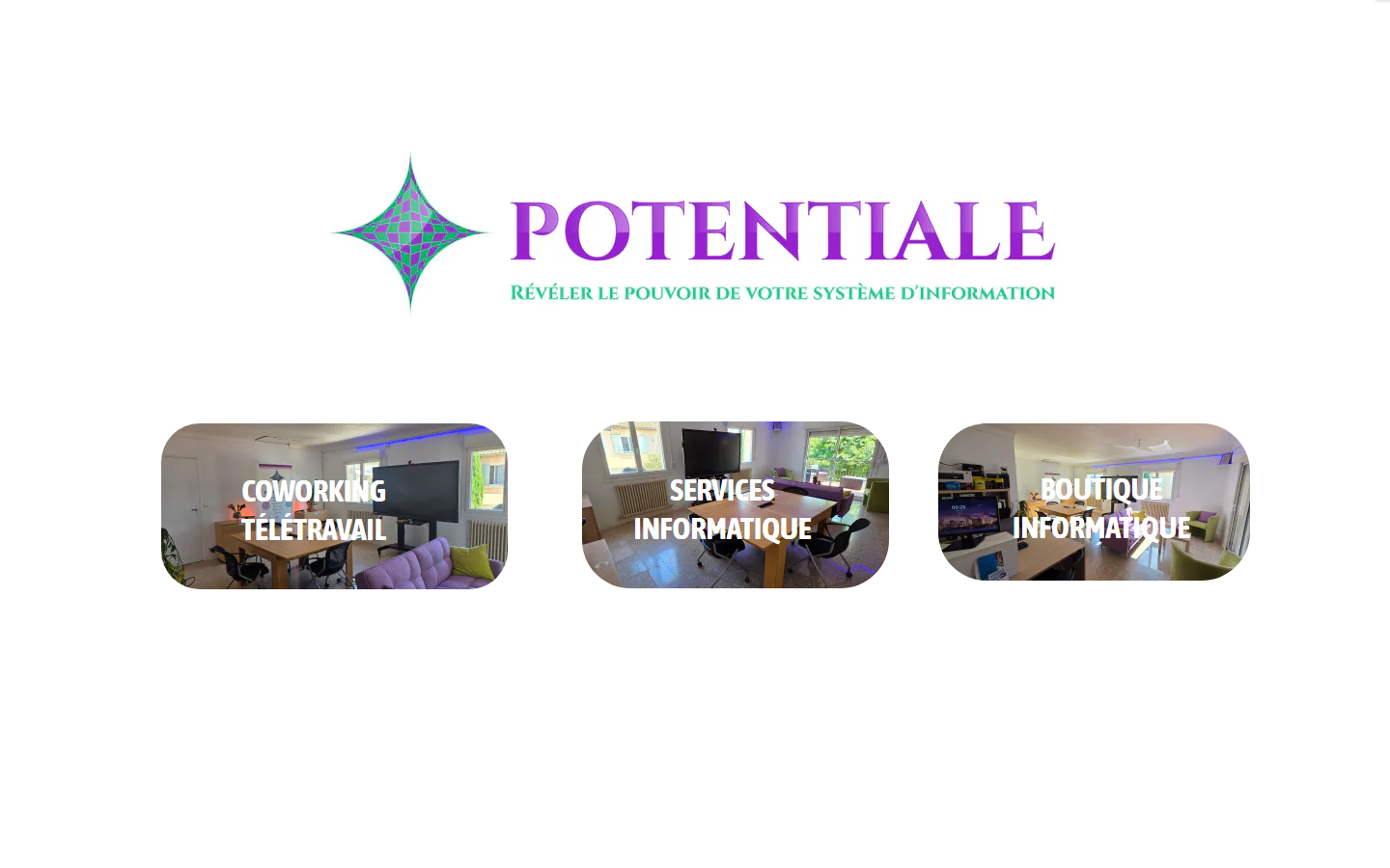Aperçu du site de Potentiale